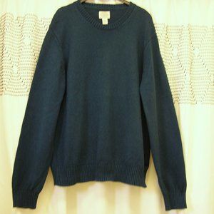 St. John's Bay Men Sweater teal, warm Winter Pullover Crew neck long sleeves XXL